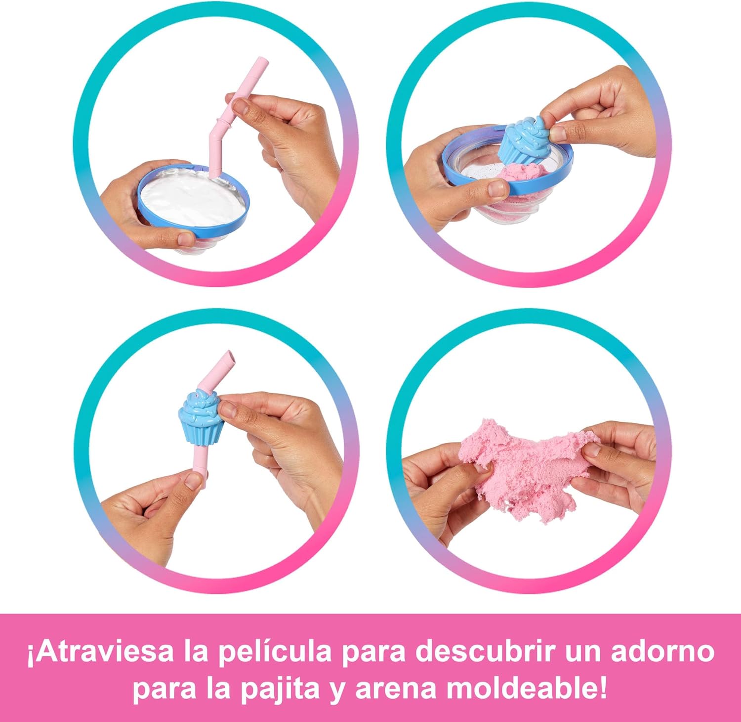 Detalle de Barbie Pop Reveal Colección Dulces 🍰 Cambia de Color JFY61