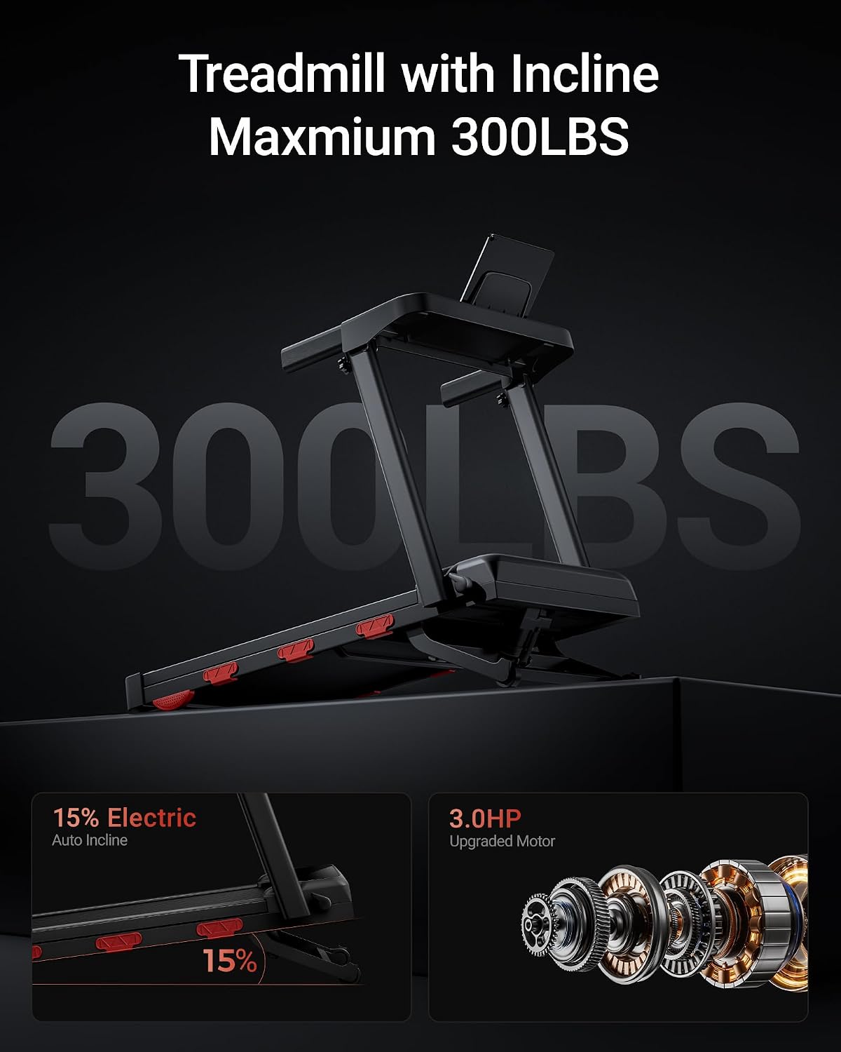 Thumbnail 6 de 16% Incline Treadmills for Home with 3.0 HP Foldable Walking Pad