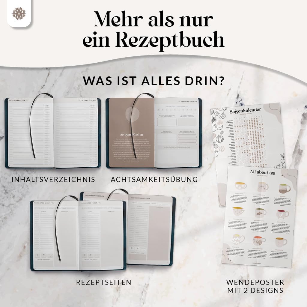 Thumbnail 1 de Lebenskompass Rezeptbuch A5 Pepper