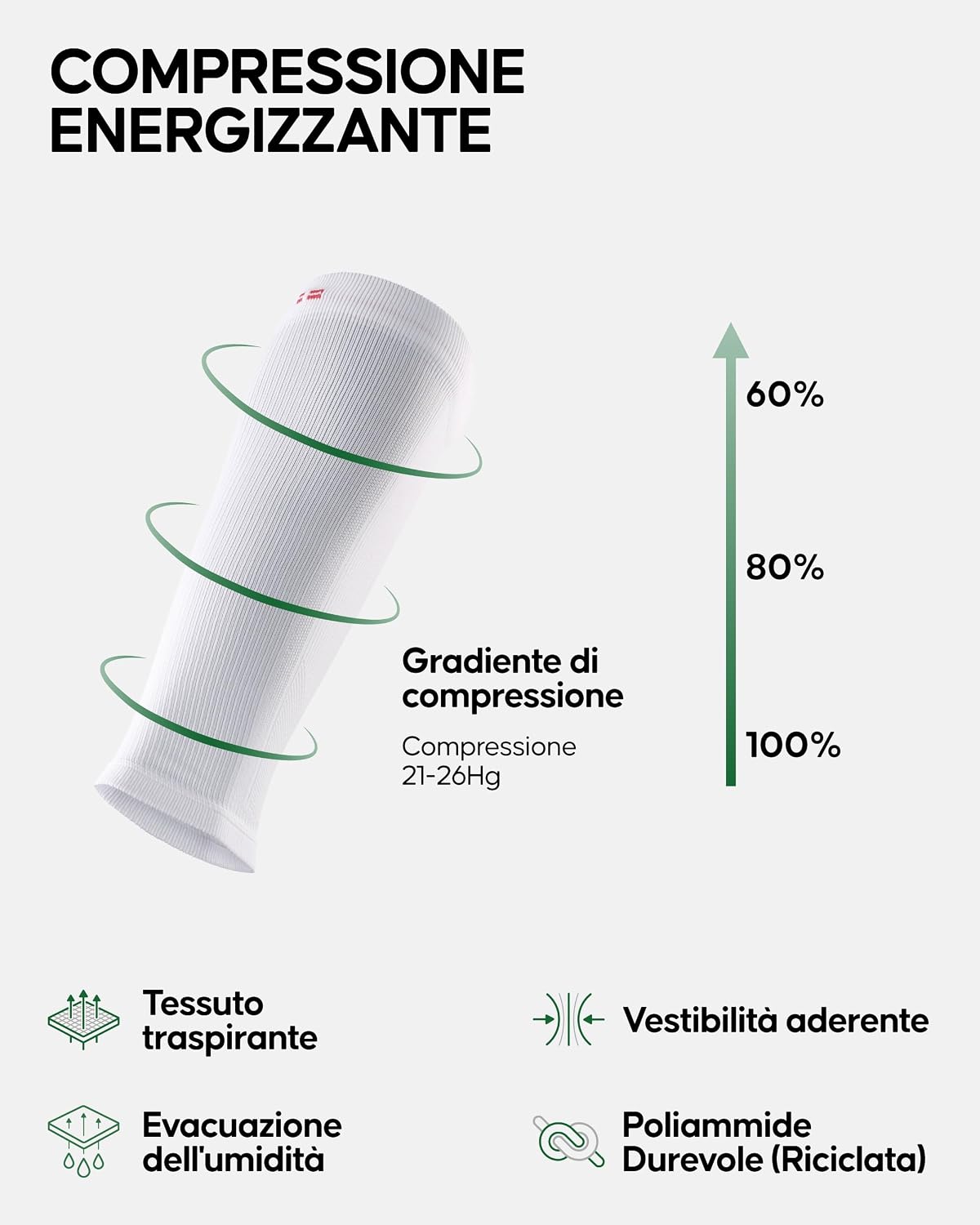 Thumbnail 1 de DANISH ENDURANCE Calf Compression Sleeve 21-26 mmHG