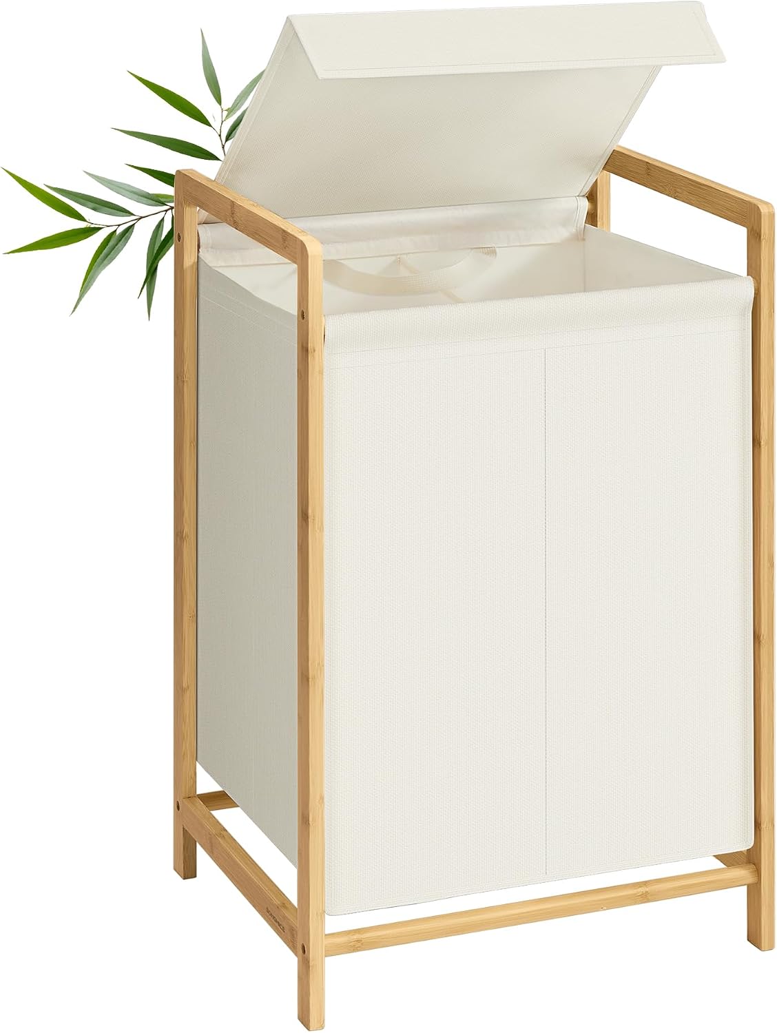 Detalle de SONGMICS ROCKI RLH102WD01 Laundry Hamper, 100 L, Two Compartments