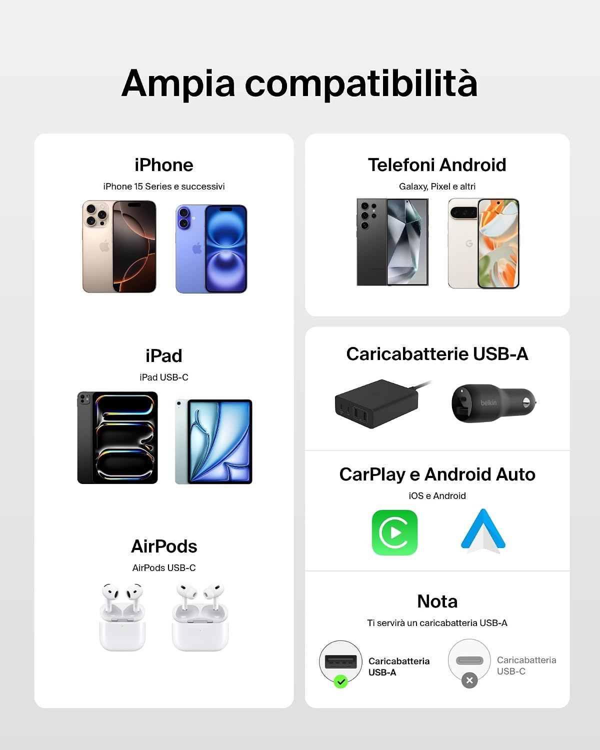 Thumbnail 4 de Belkin cavi USB-A USB-C 1,5 m