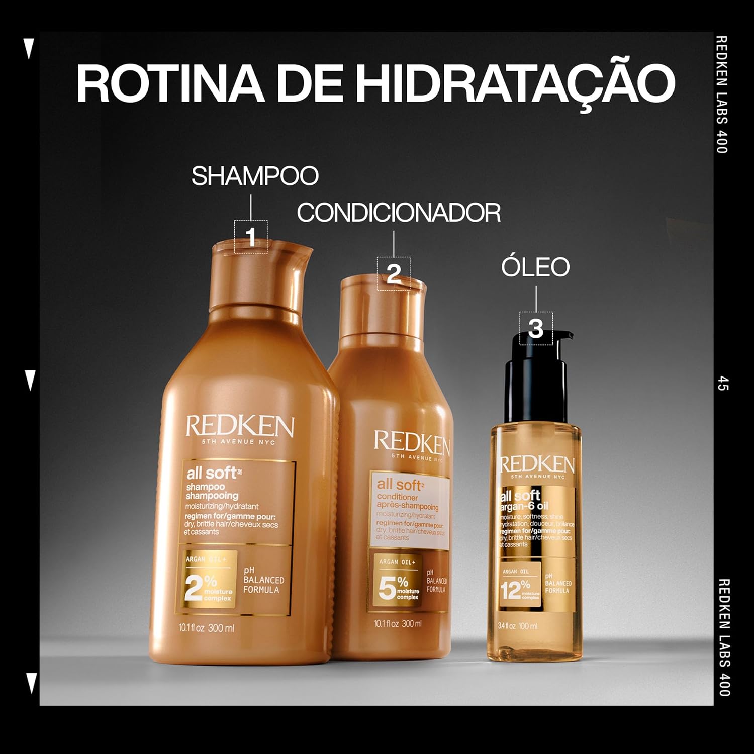 Thumbnail 4 de Redken All Soft Argan-6 Oil leave-in treatment for dry, coarse or damaged hair