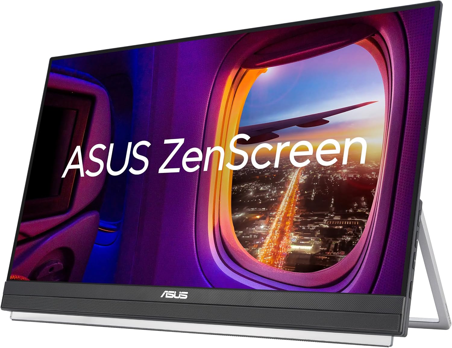 Detalle de ASUS ZenScreen MB229CF Portable Monitor – 22-inch Full HD IPS with USB-C PD, built-in speakers & flexible mounting