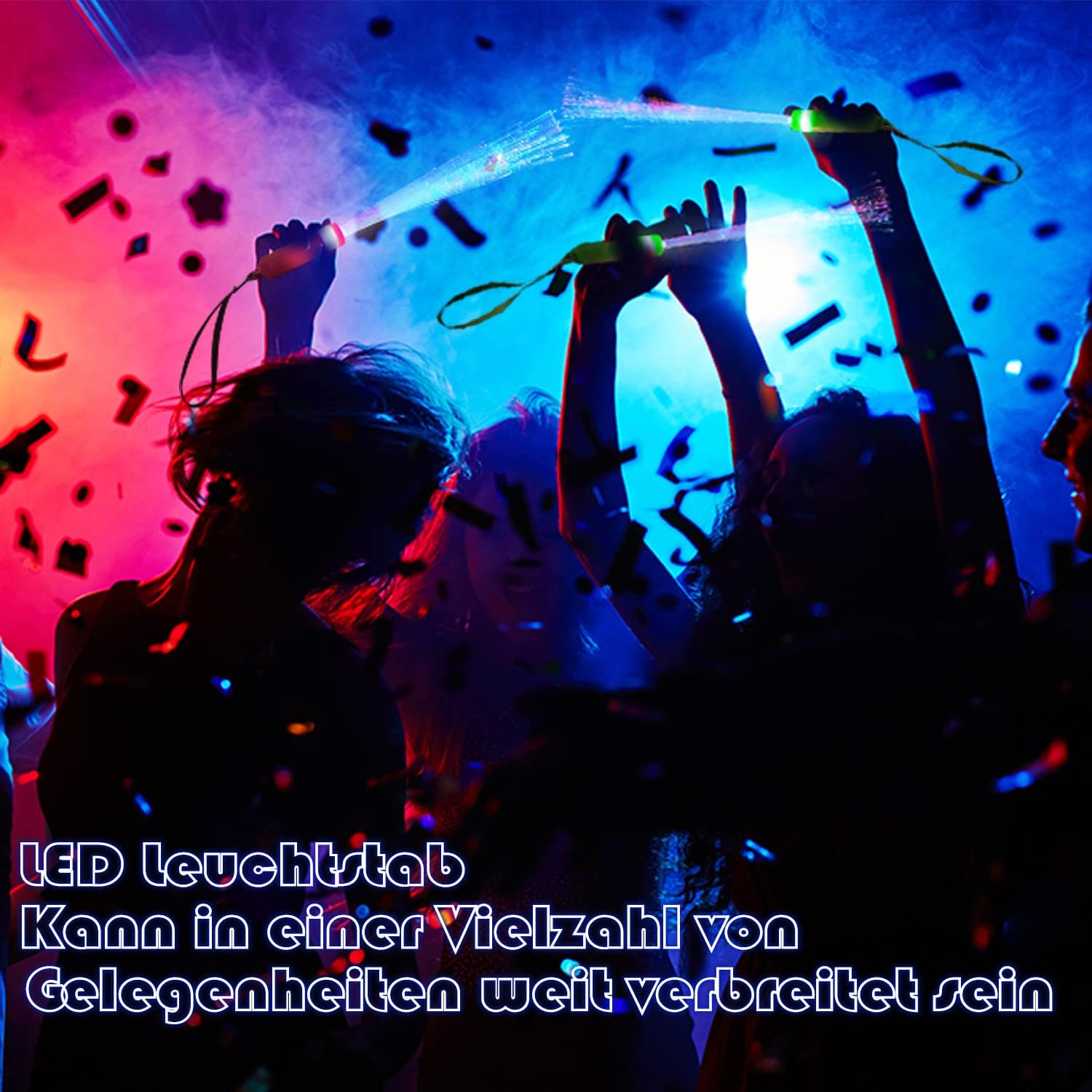 Thumbnail 4 de NLNEY 15er-Partyset Knicklichter mit 3 Lichtmodi – leuchtende Party-Stäbe für Kinder & Events