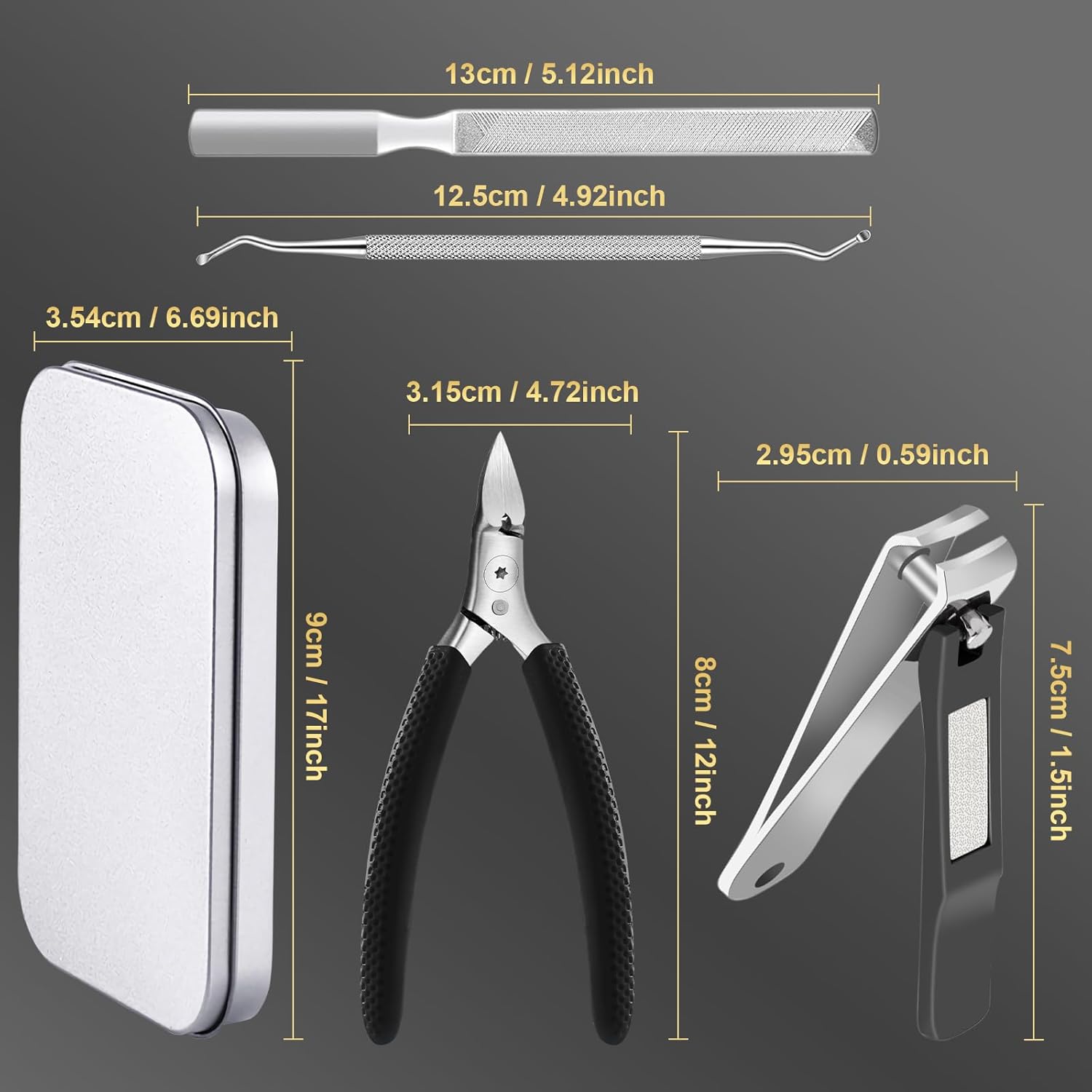 Thumbnail 5 de HEYMKGO Thick Toenail Clippers for Seniors