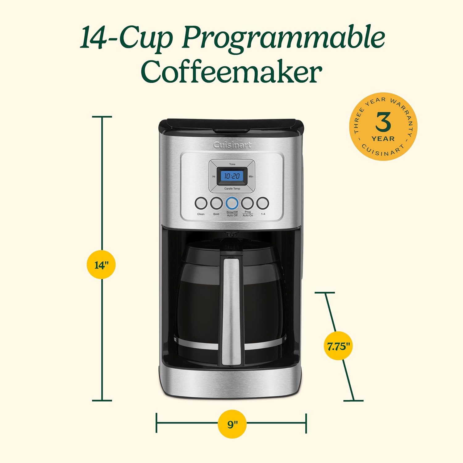 Thumbnail 5 de Cuisinart 14-Cup Coffee Maker DCC-3200NAS