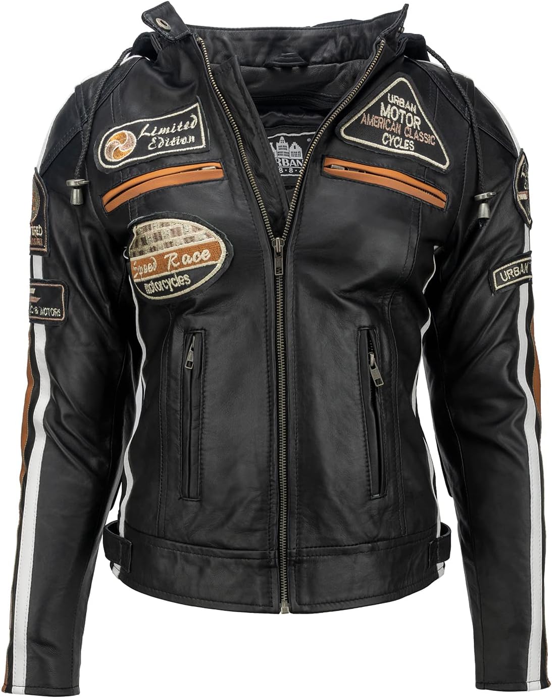 Detalle de Urban Leather 58 – damska kurtka motocyklowa ze skóry jagnięcej