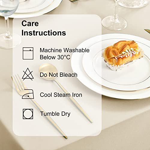 Detalle 2 de DWCN Nappe anti-taches lavable, 110 x 110 cm