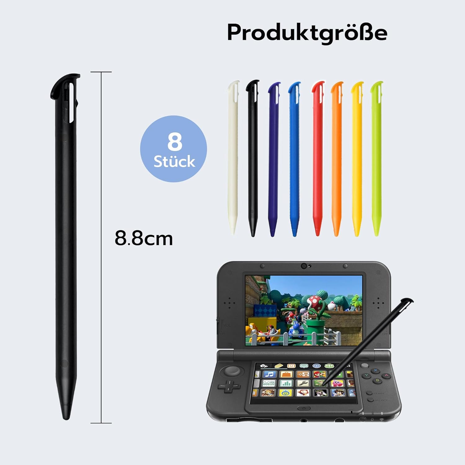 Thumbnail 5 de 8er-Stift-Set für New Nintendo 3DS XL