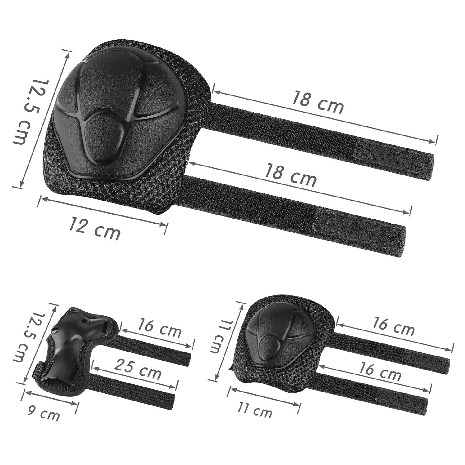 Thumbnail 4 de WayEee Protection Roller Enfant — Casque + Genouillères et Coudières, Packs de Protection Multi-Sports (3 à 10 ans)