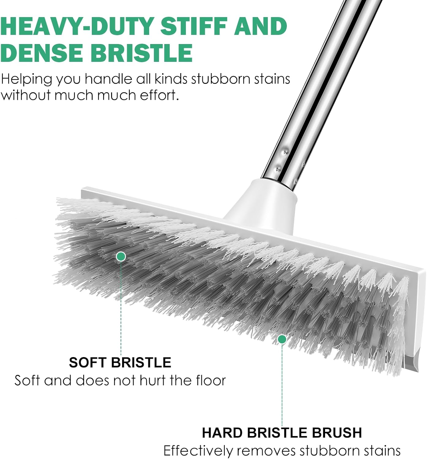 Detalle de SetSail 2-in-1 Floor Scrub Brush with 51-Inch Adjustable Handle