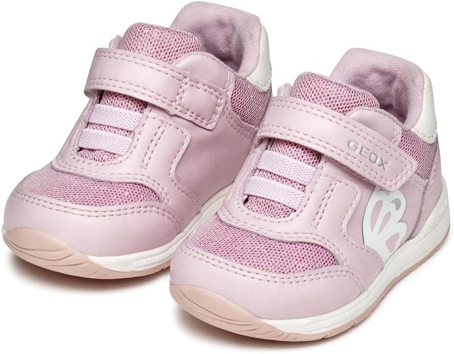Detalle de Geox B Rishon Girl A BasketBébé Fille – Chaussures bébé filles respirantes et faciles à enfiler