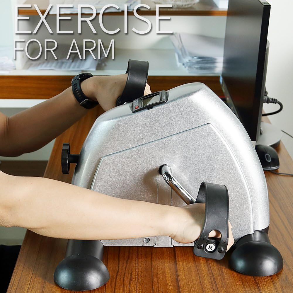 Detalle 2 de Mini Portable Exercise Bike Pedal Exerciser for Legs and Arms (LCD Fitness Gym Home)