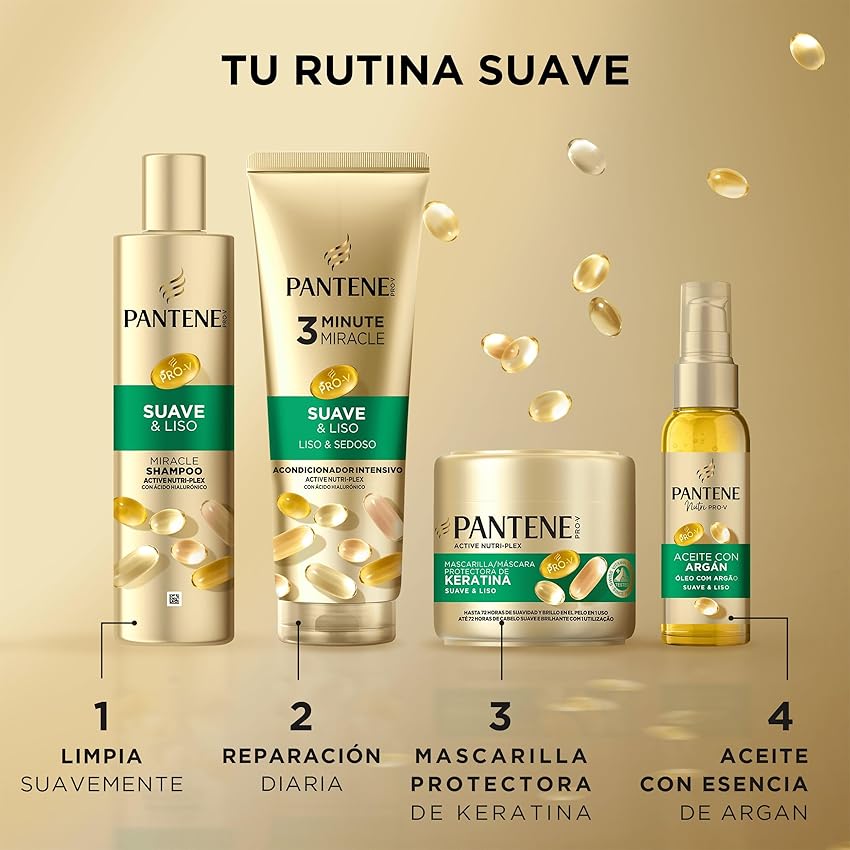Thumbnail 5 de Pantene Pro-V Suave y Liso Mascarilla Keratina 300ml