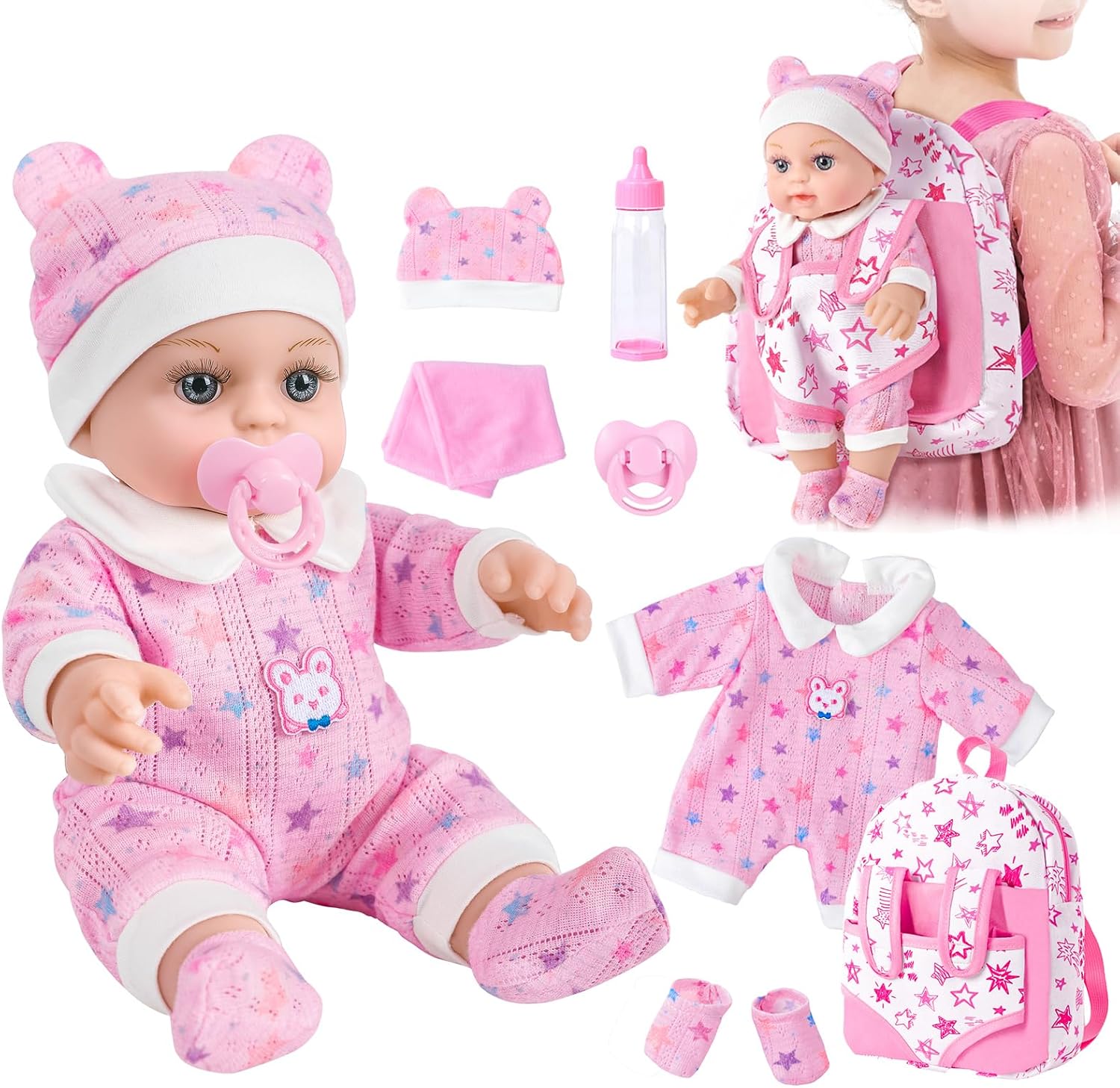 Detalle de BDDOLL 12" Baby Doll for Toddlers