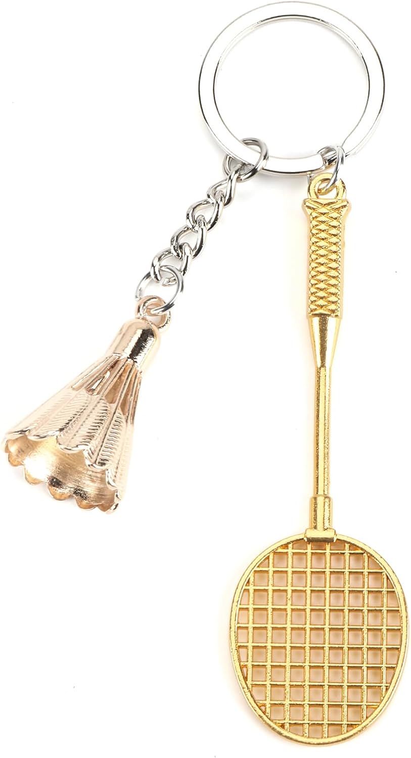 Thumbnail 5 de MUCOOS Funny Badminton Keychain with Ribbon: A Playful Yet Practical Gift