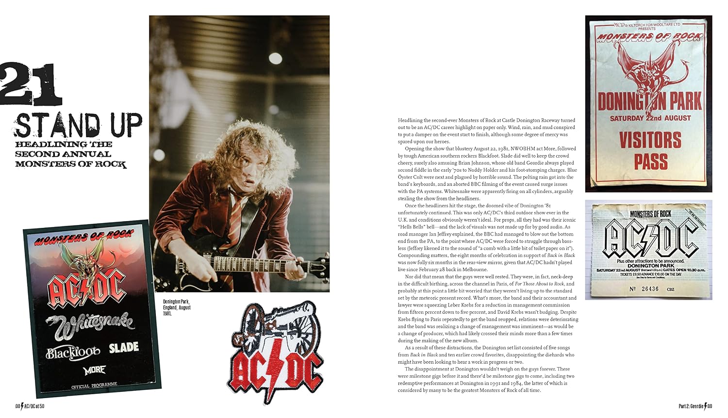 Detalle 2 de AC/DC at 50: Hardcover Book by Martin Popoff with Concert Photography