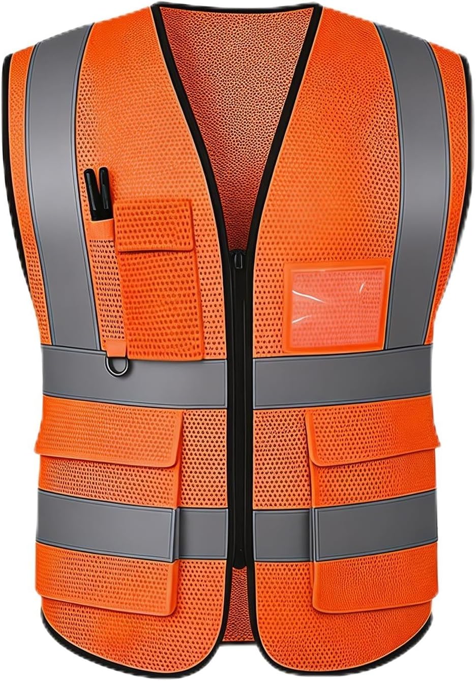 Thumbnail 6 de Hi Vis Vests for Women and Men: Reflective Safety Vest with Pockets, Zipper Front, ANSI/ISEA Compliant