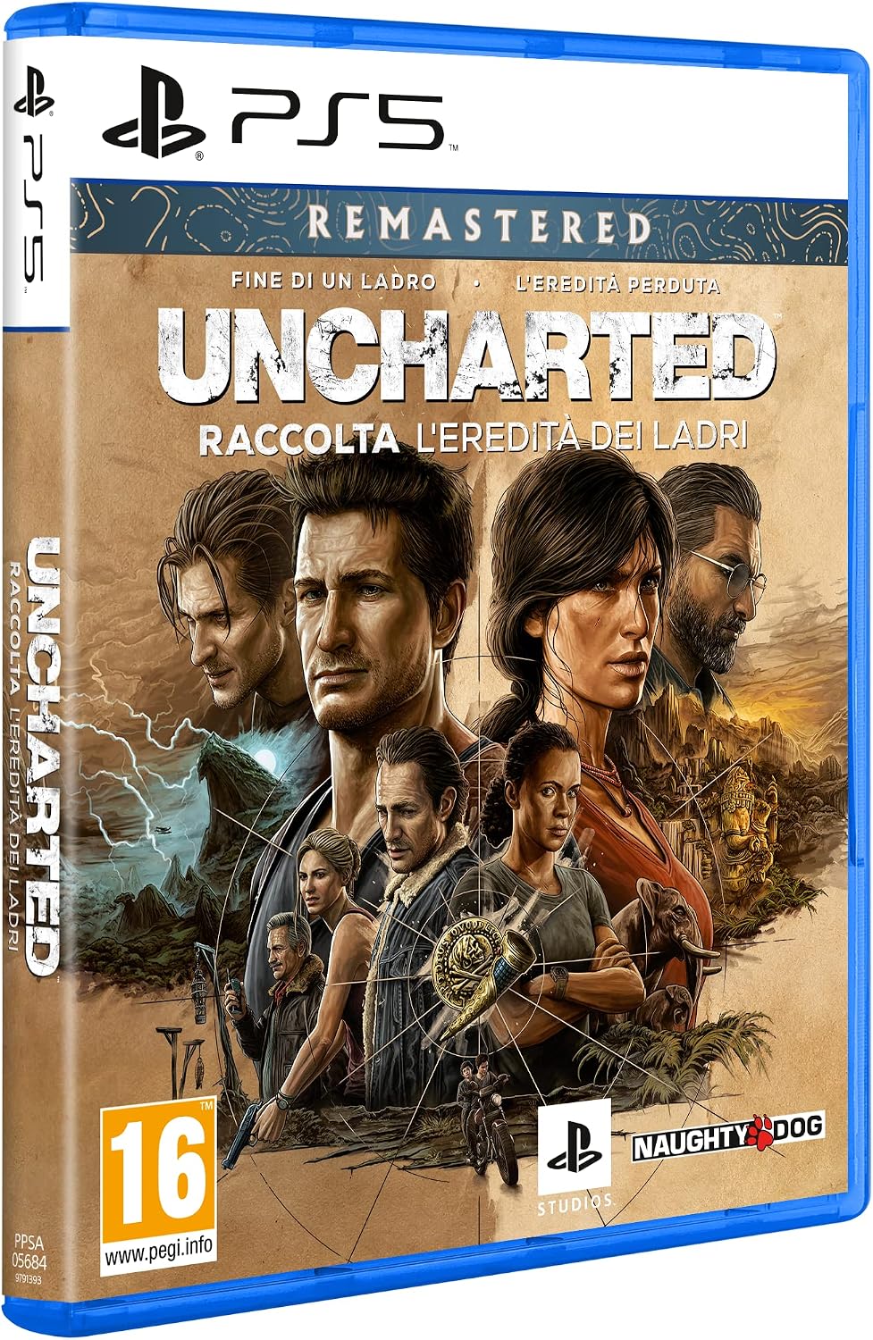 Detalle 1 de Uncharted: Raccolta L'Eredità dei ladri – PS5 (remastered)