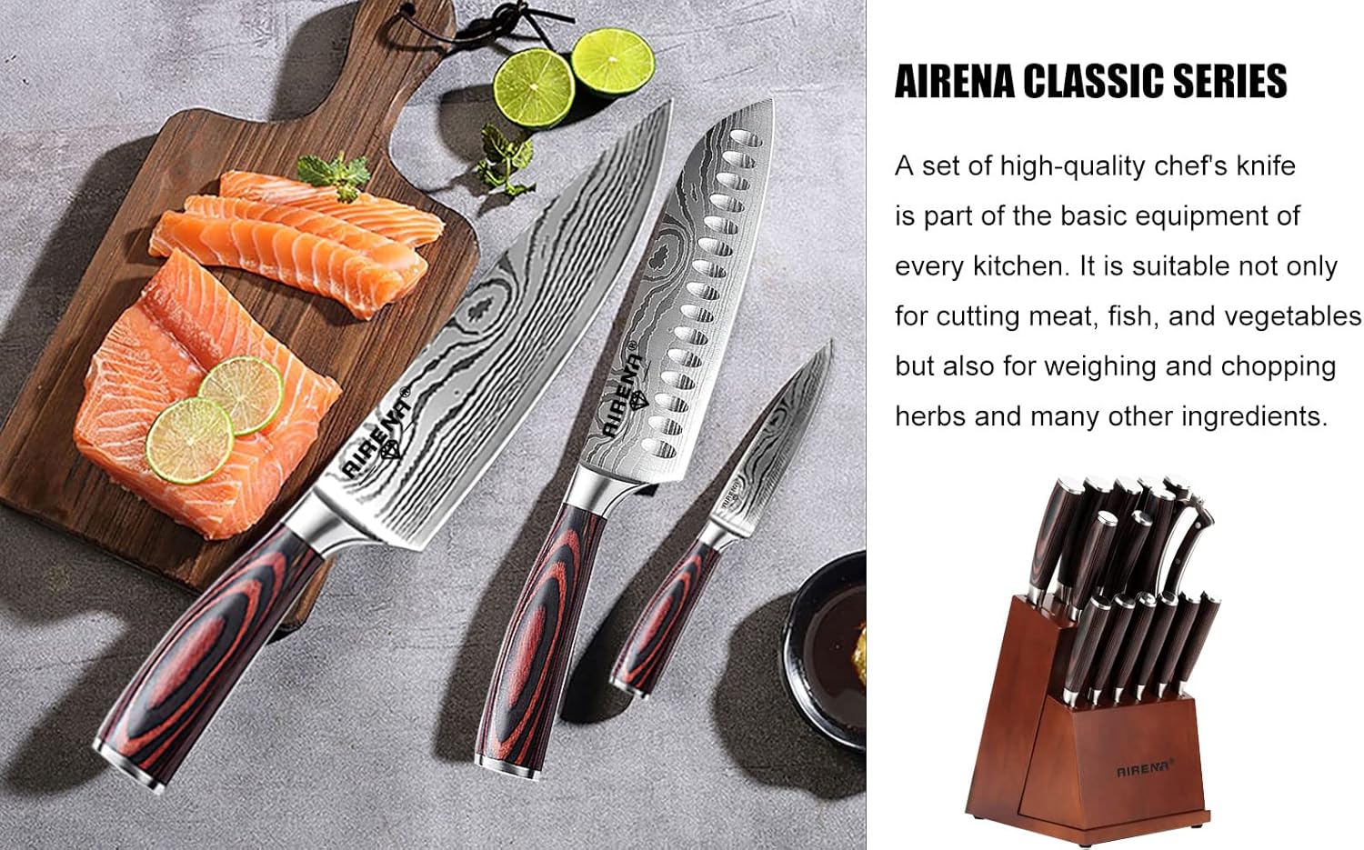 Thumbnail 6 de Juego de cuchillos de acero al carbono 🔪 - Estuche regalo