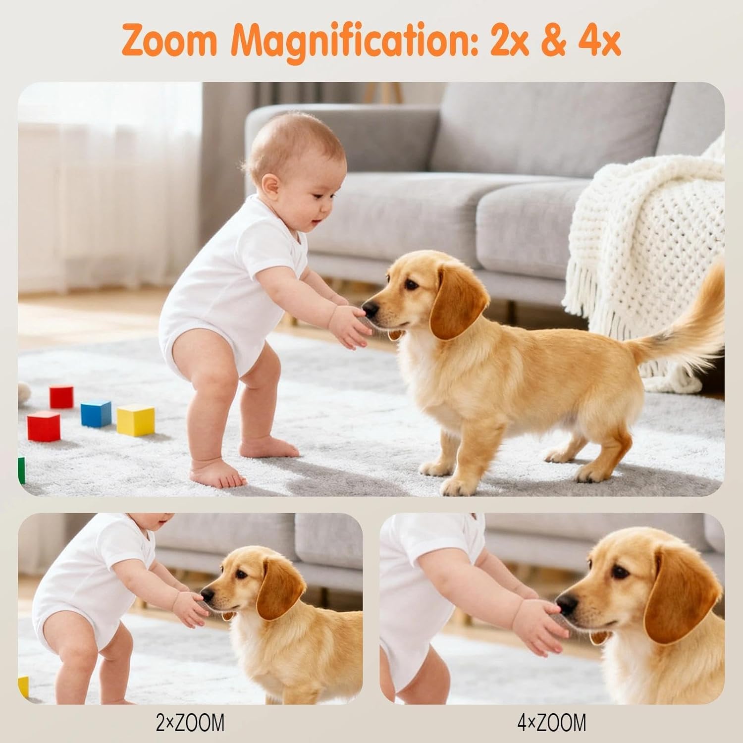 Thumbnail 3 de TOTSUN Baby Monitor Camera 1080P with App & Screen Control