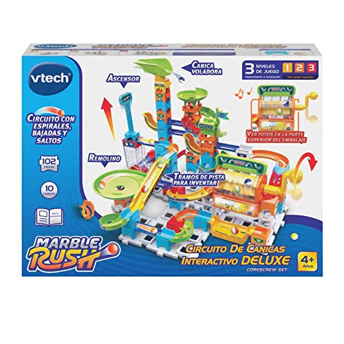Detalle de VTech Marble Rush Deluxe 🌀 Circuito de Canicas para Niños