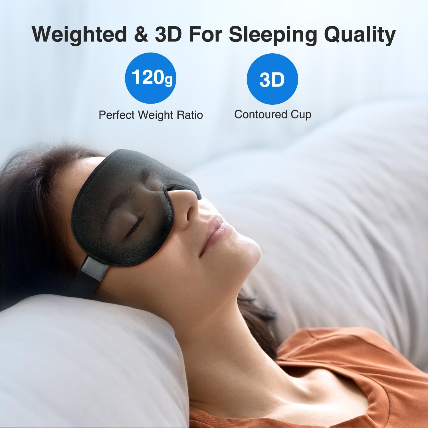 Detalle 2 de Umisleep 3D Weighted Sleep Mask 120g