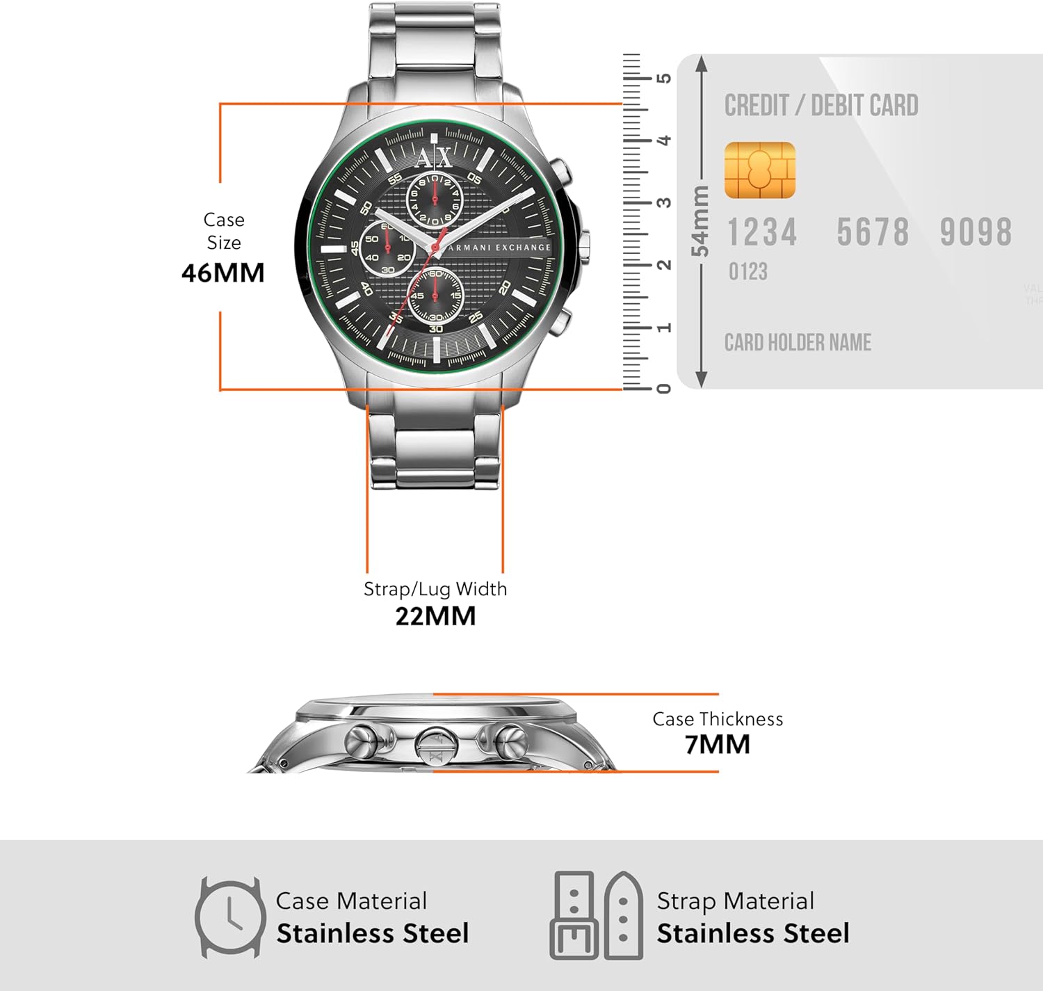 Thumbnail 2 de Armani Exchange Watch for Men 46 mm montre