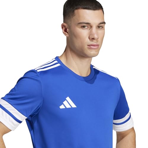 Detalle de Adidas Squadra25 Jersey de manga corta para hombre (Royal Blue/White) – talla L