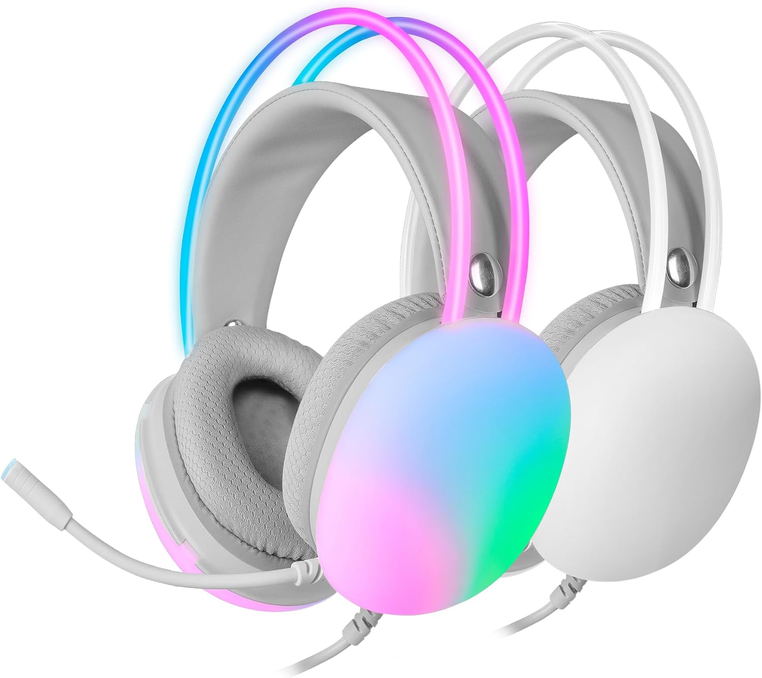 Detalle de Mars Gaming MH-GLOW: cuffie gaming 360° Full Chroma RGB con microfono e cancellazione passiva del rumore