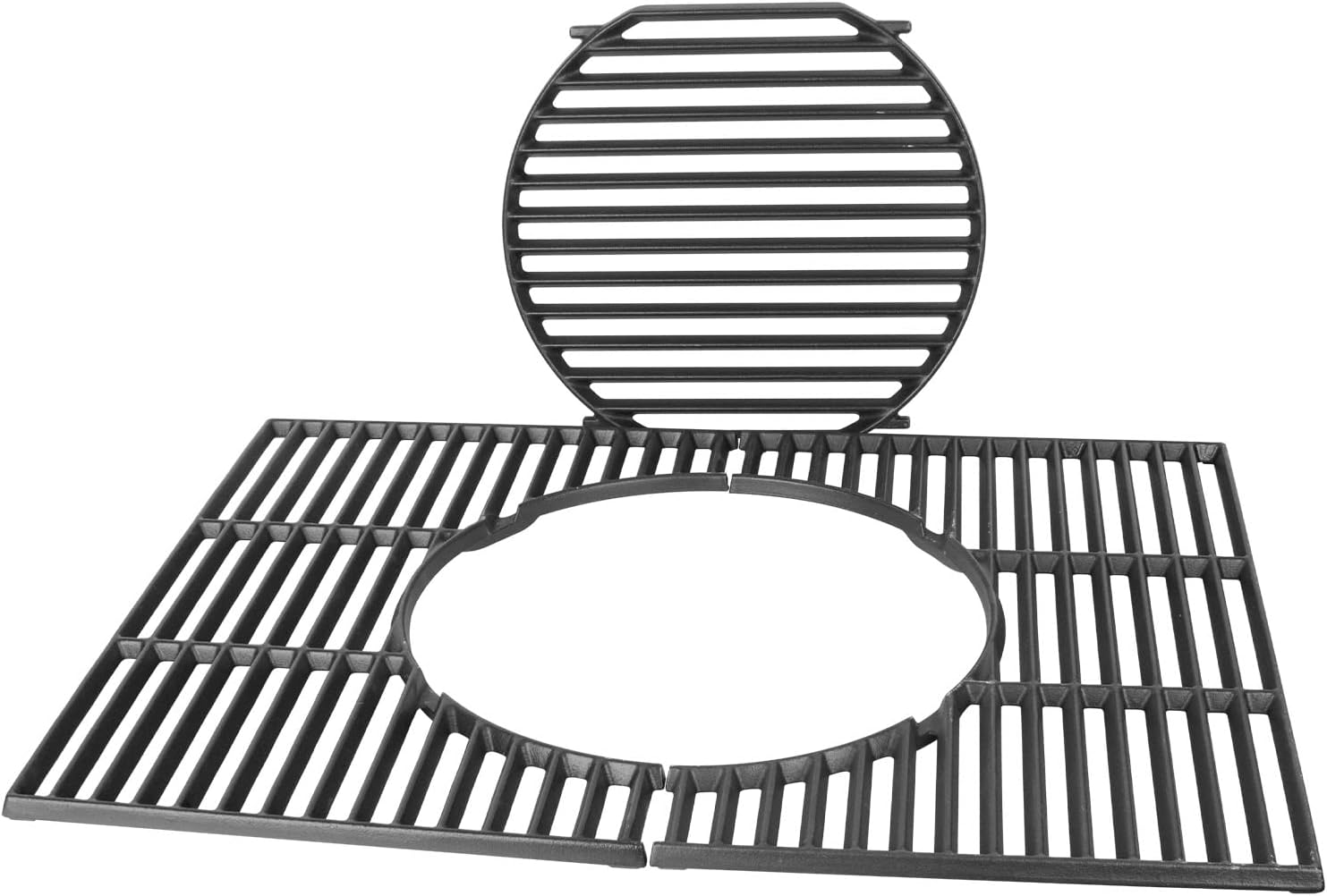 WELL GRILL 44,5 cm Gusseisen Grillrost – Rund-Einbauzubehör für Weber Spirit/Genesis Serien (Modell 8847)