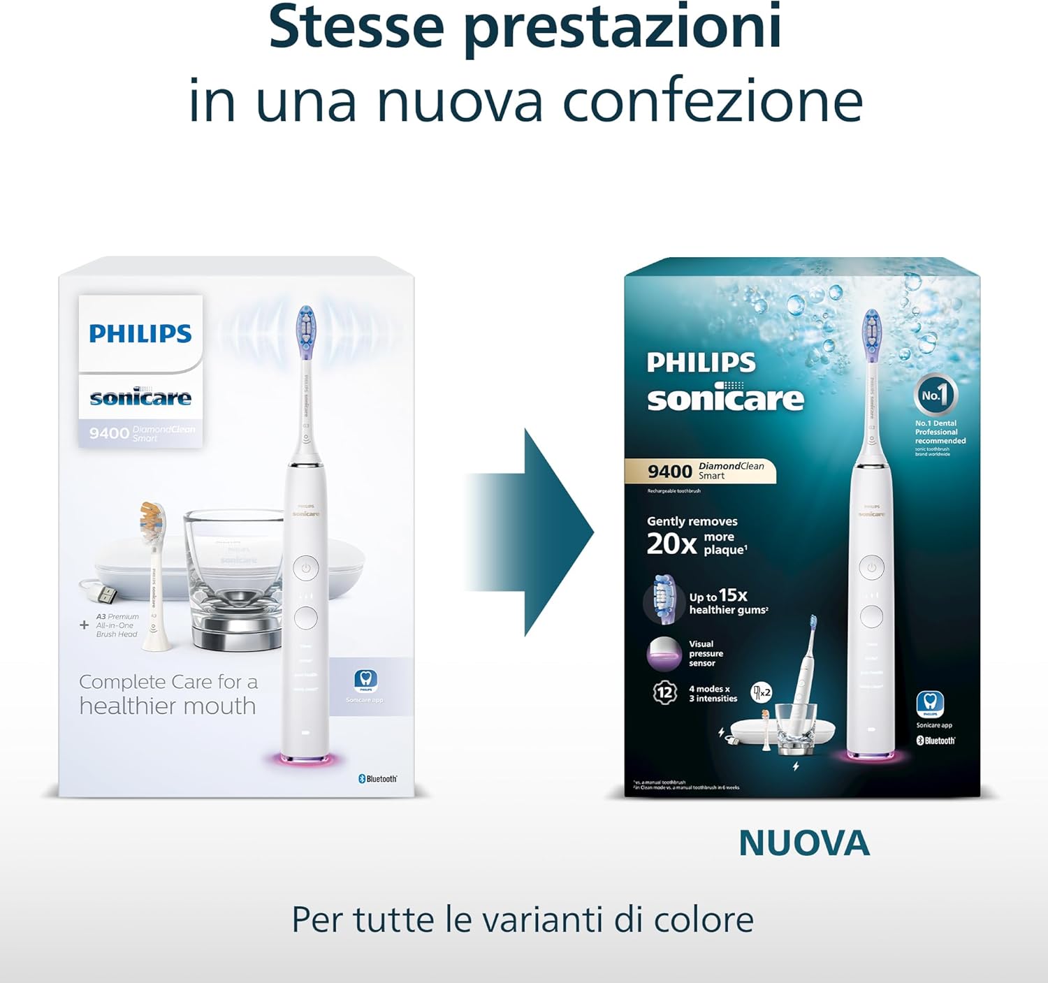 Thumbnail 5 de Philips Sonicare DiamondClean Smart 9400 HX9917/88: spazzolino elettrico sonico con app