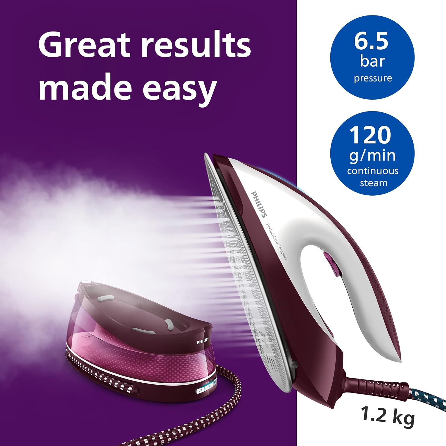 Detalle de Philips PerfectCare Compact Steam Generator GC7842/46