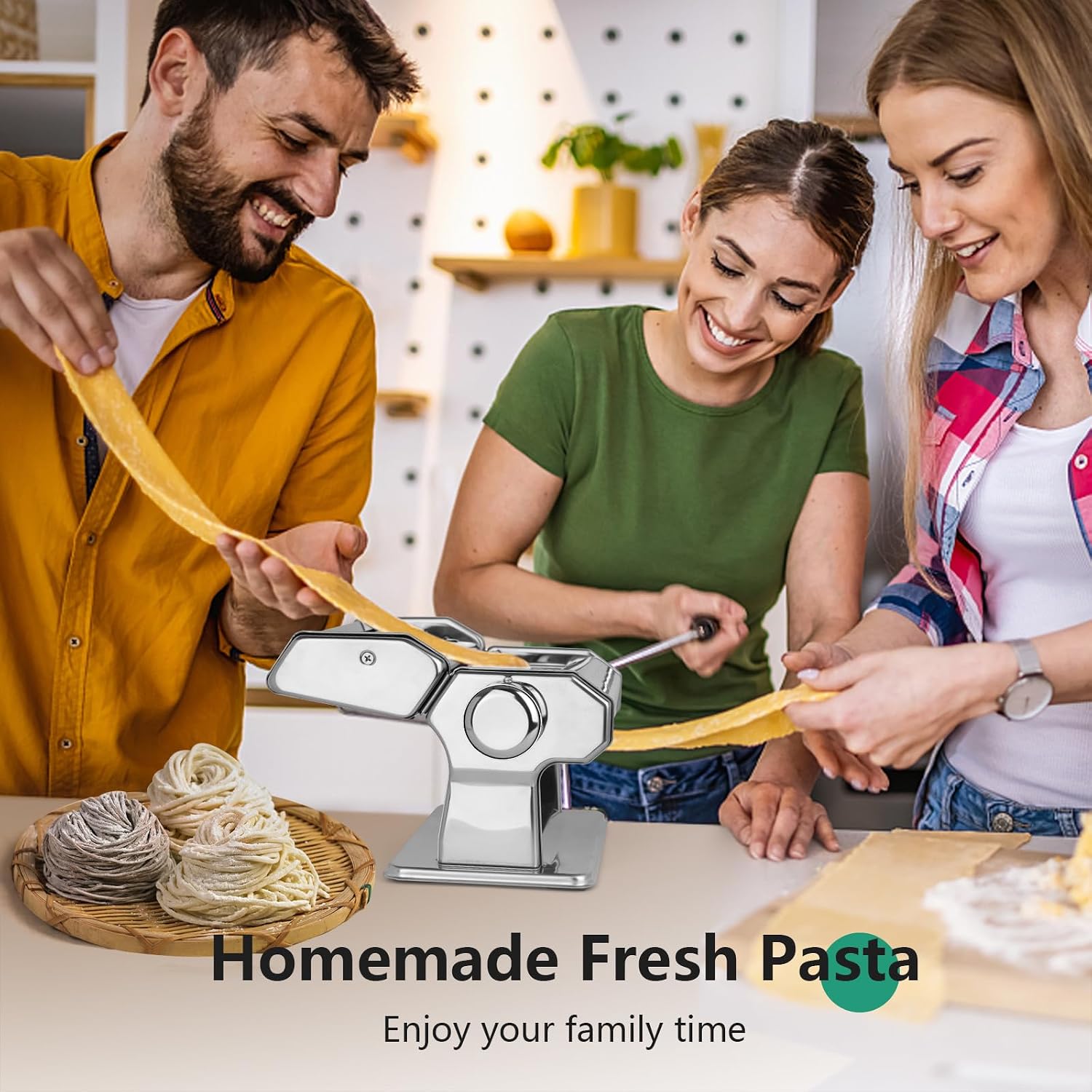Thumbnail 6 de YASHE 3-in-1 Pasta Maker 2-width cutter 🍝