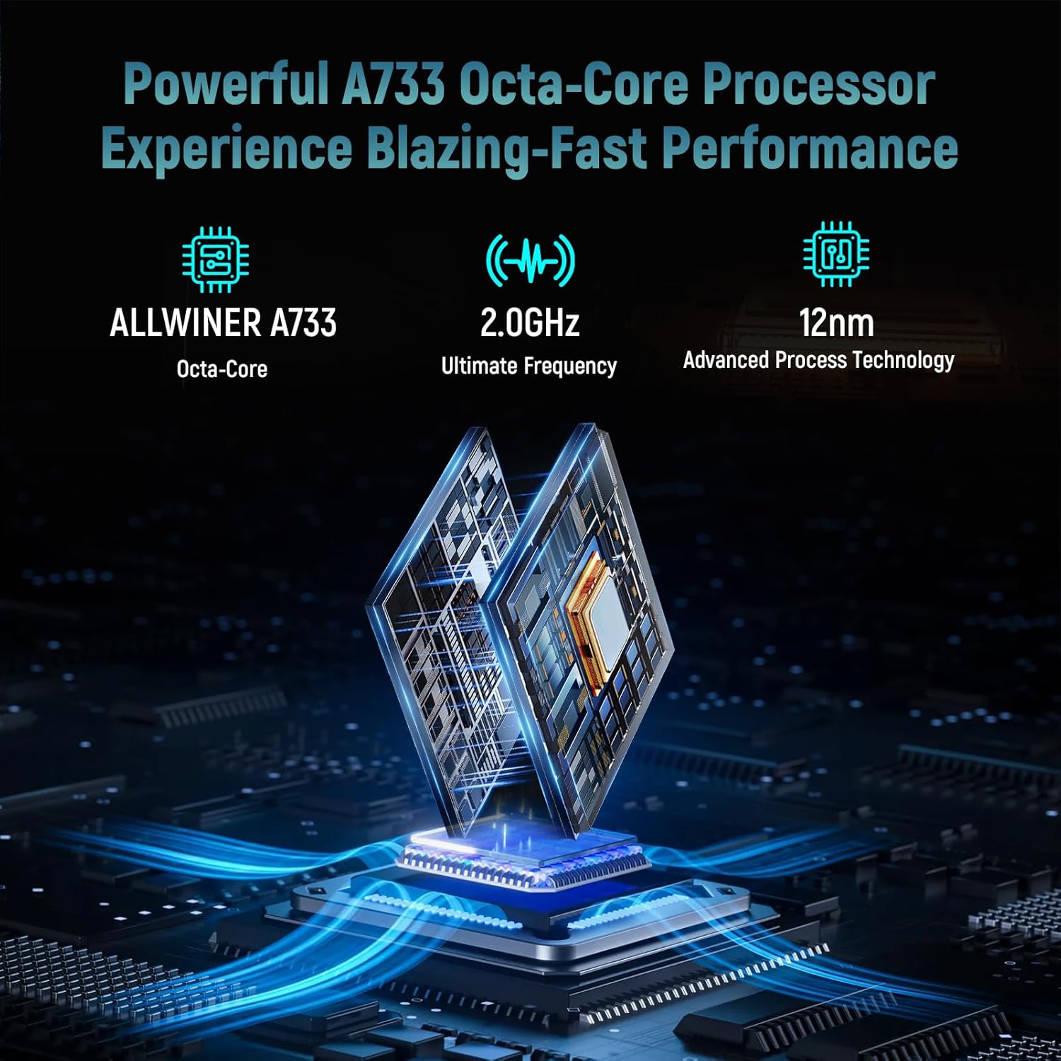 Thumbnail 1 de Gleeso Android 15 Tablet (10-inch) with 30GB RAM expansion, Wi‑Fi 6, Bluetooth 5.4 and 6200mAh battery