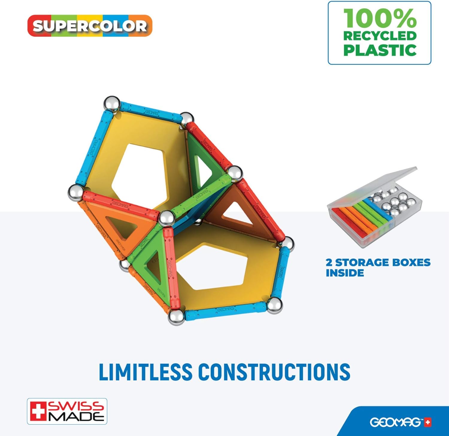 Thumbnail 2 de Geomag Supercolor - Juego de Bloques Magnéticos para Niños 🧪