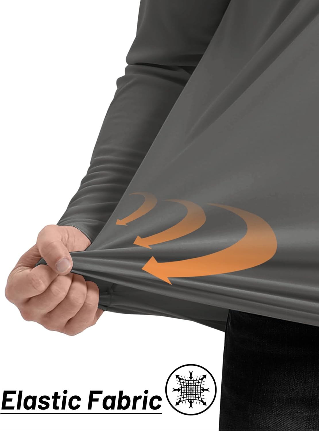 Thumbnail 4 de TACVASEN Men's Long Sleeve 1/4 Zip Sun Protective Running Top (UPF 50+)