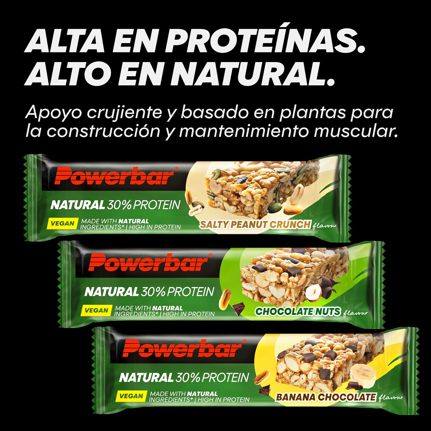 Detalle de Powerbar Natural Proteína Salty Peanut Crunch 18x40g 🥜