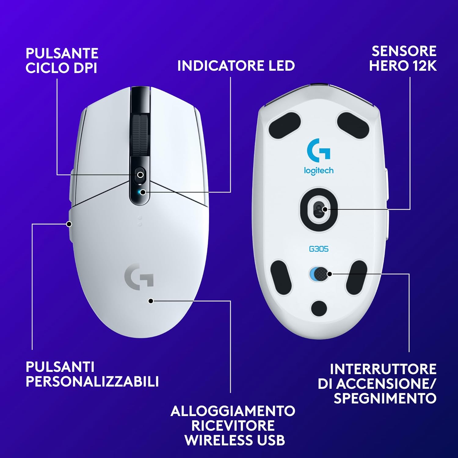 Thumbnail 5 de Logitech G G305 Mouse Gaming 12.000 DPI 🖱