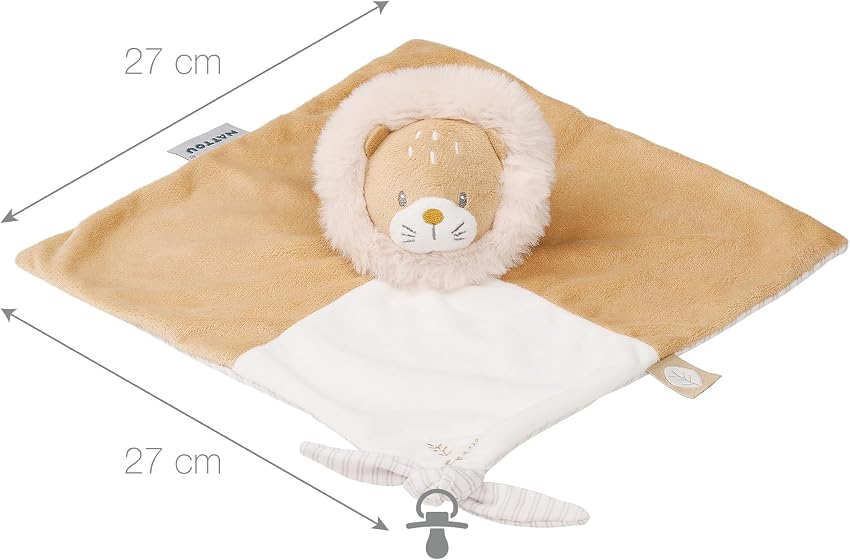 Detalle 2 de Nattou Comforter Doudou Donkey Leo 27 cm — Dark Warm Beige