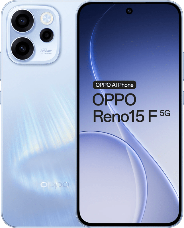 Detalle de OPPO Reno15 F 256GB Weiß 5G – Mittelklassen-Smartphone mit großem Akku