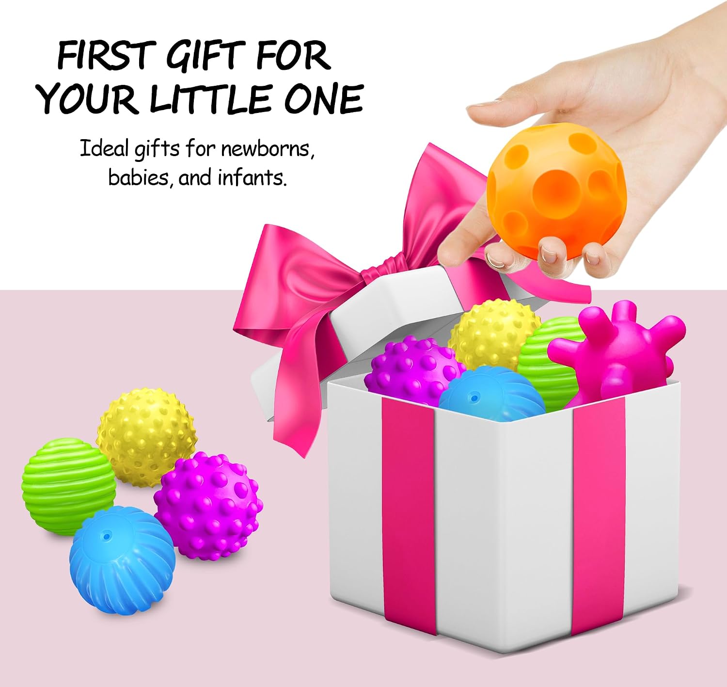 Thumbnail 6 de ROHSCE Baby Textured Multi Sensory Massage Balls 6-pack