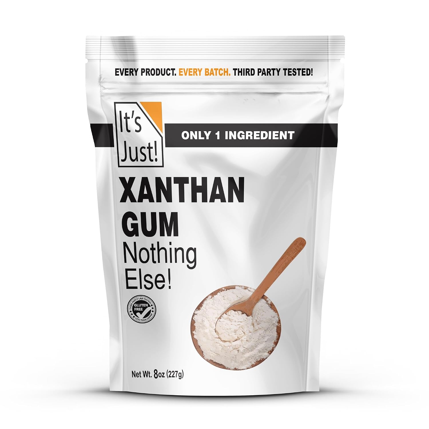 Detalle de It's Just! Xanthan Gum, 8 oz Thickener for Baking, Sauces, and Dressings