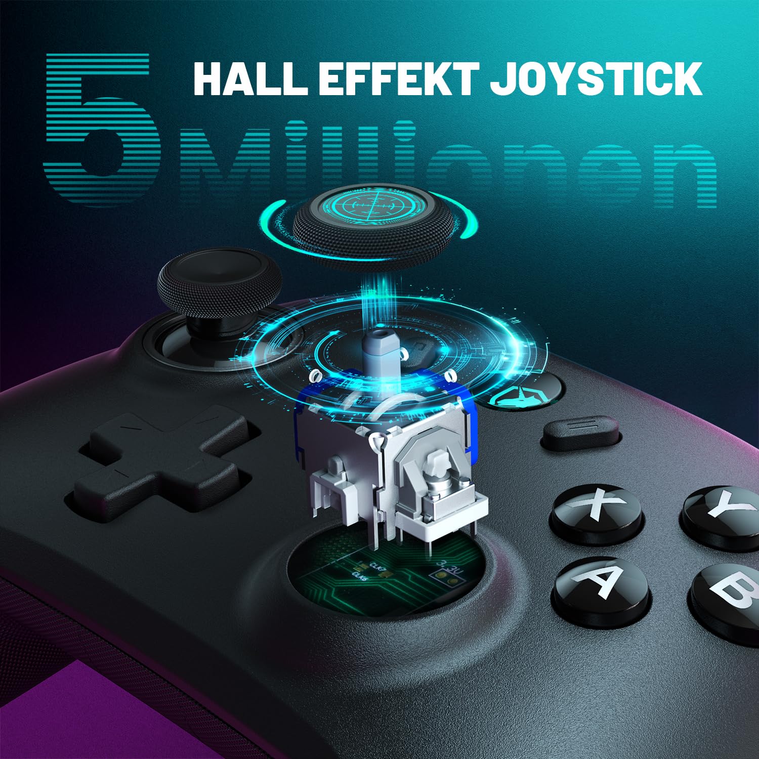 Detalle 2 de ECHTPower PC Wireless Controller 1000Hz Gaming-Controller