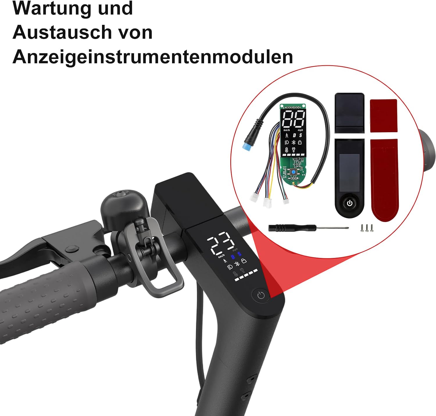 Detalle 2 de Display Dashboard Zubehör für Xiaomi 1S/PRO/PRO2/MI3 – SPORTARC