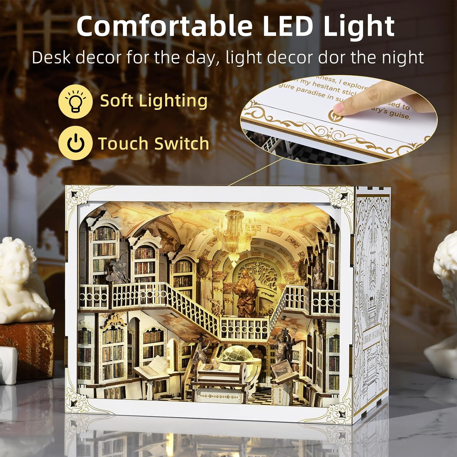 Thumbnail 2 de CCCDF Library of Gods Max DIY Book Nook Kit with LED light