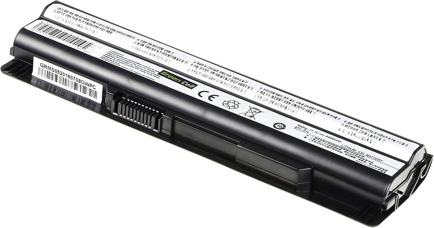 Detalle de Green Cell Batteria BTY-S14 BTY-S15 per MSI GE60 GE70 GP60 GP70 CR41 CR61 CR650 CX41 CX650 CX70 GE620 GE620DX FX600 FX700 FX720 MS-1482 MS-1756 MS-1757 MS-1758 MS-16G1