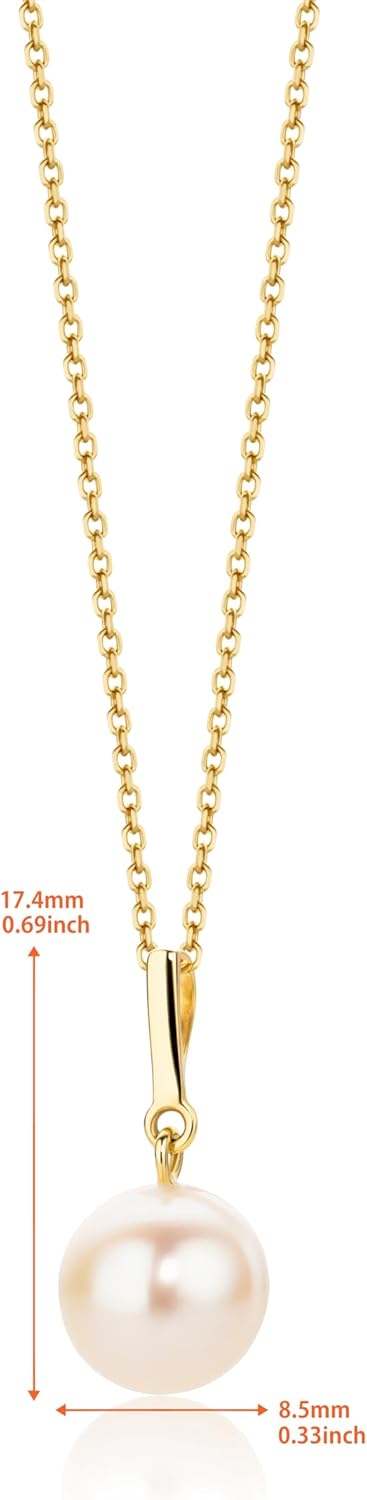 Thumbnail 2 de OROVI Collana donna in Oro 14Kt con perla d'acqua dolce, oro giallo, ciondolo fatto a mano