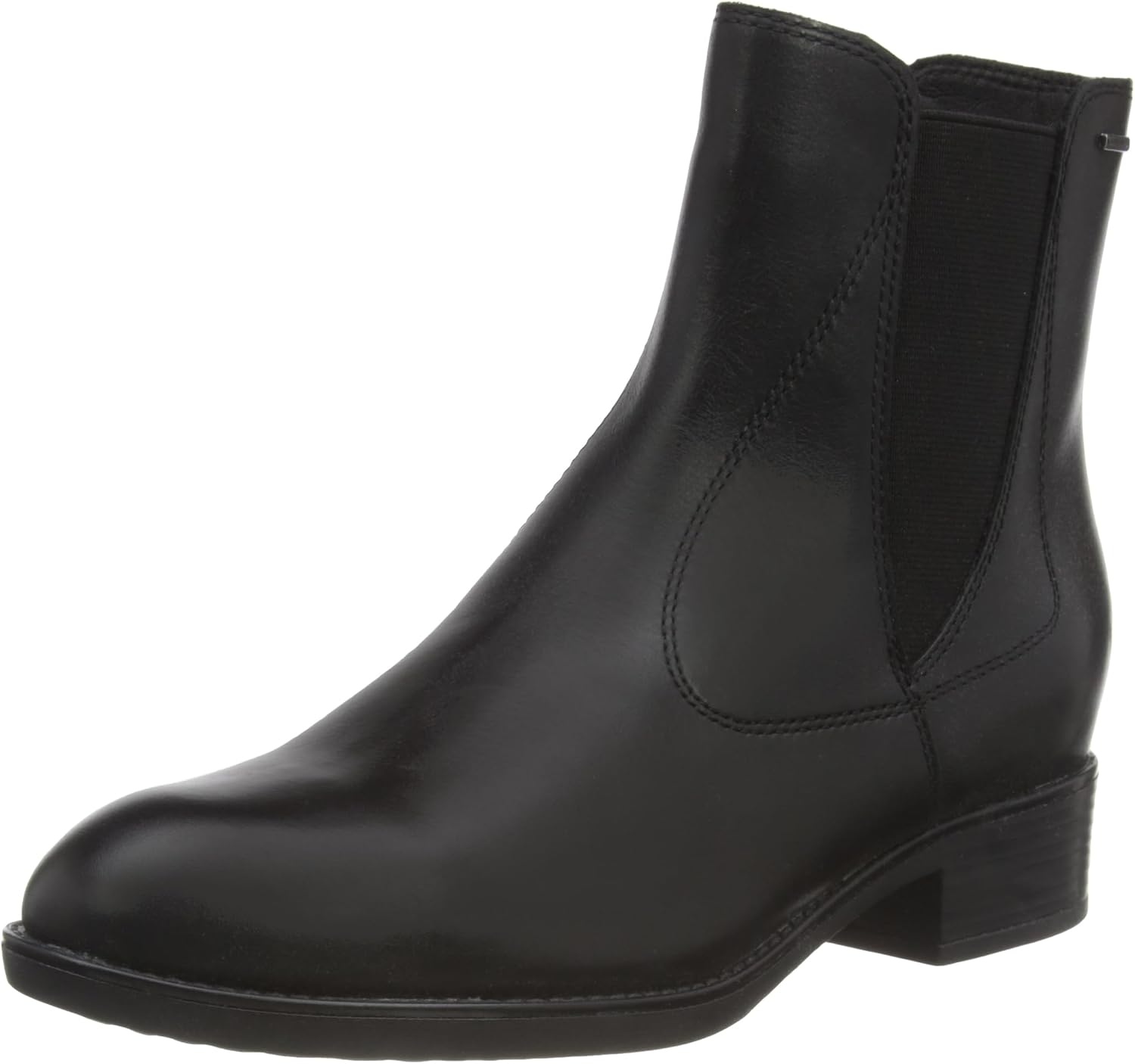 Detalle de Geox D Felicity NP ABX, Caviglia Barca Donna – Scarpe sportive eleganti con zip e tacco blocco